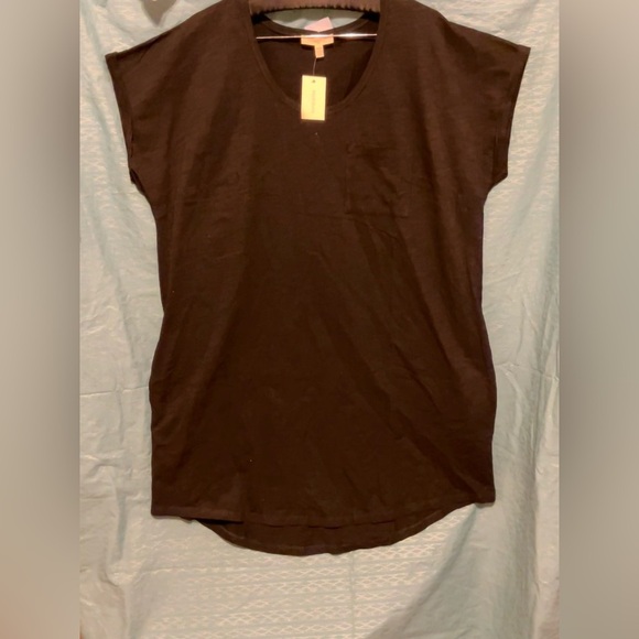 Loralette Black Short Sleeve T-shirt mini dress - Picture 2 of 8